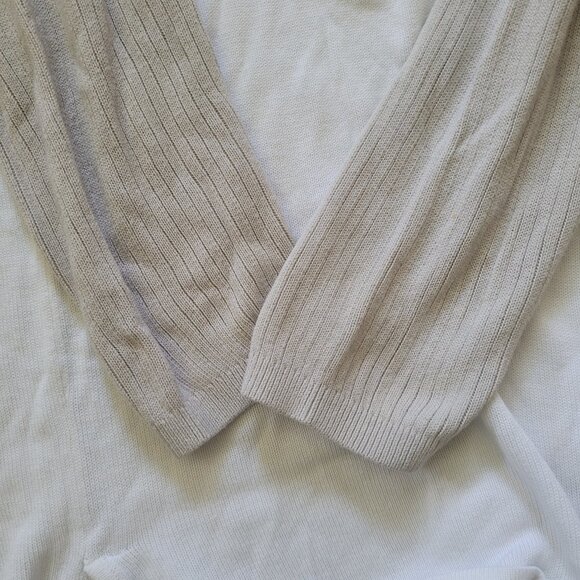 Derek Lam Tan White Tee, sz Small-Medium - Picture 5 of 10